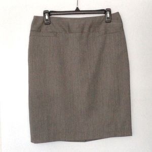 TALBOTS Moca Brown Wool Pencil Skirt - US 4